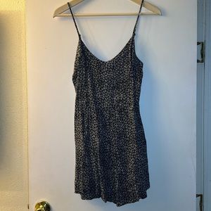 Arizona Jean Co. black floral print romper size L